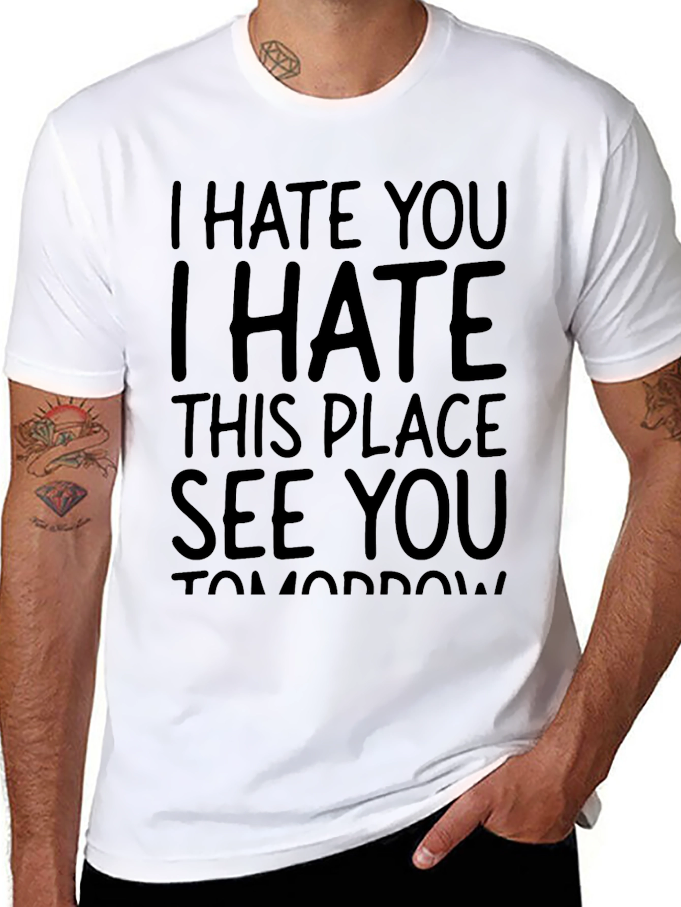 I Hate You T-Shirt - Funny Graphic Tee