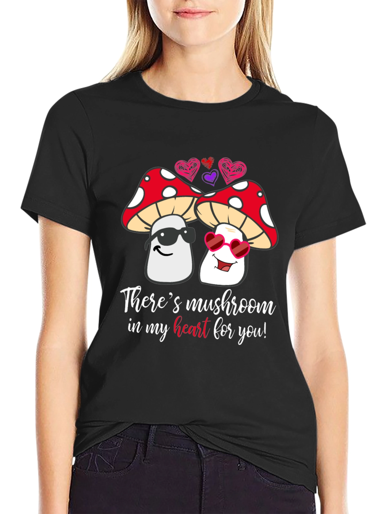 Mushroom Heart Valentine T-Shirt