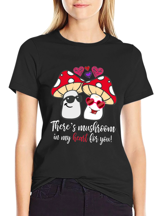 Mushroom Heart Valentine T-Shirt