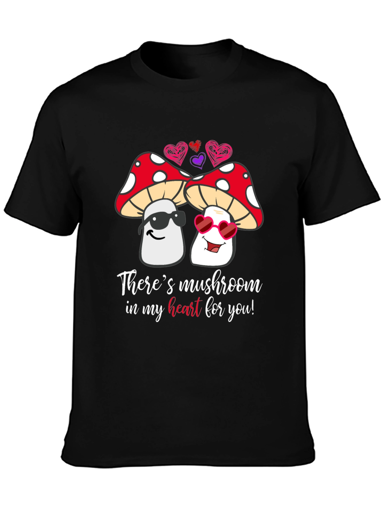 Mushroom Heart Valentine T-Shirt