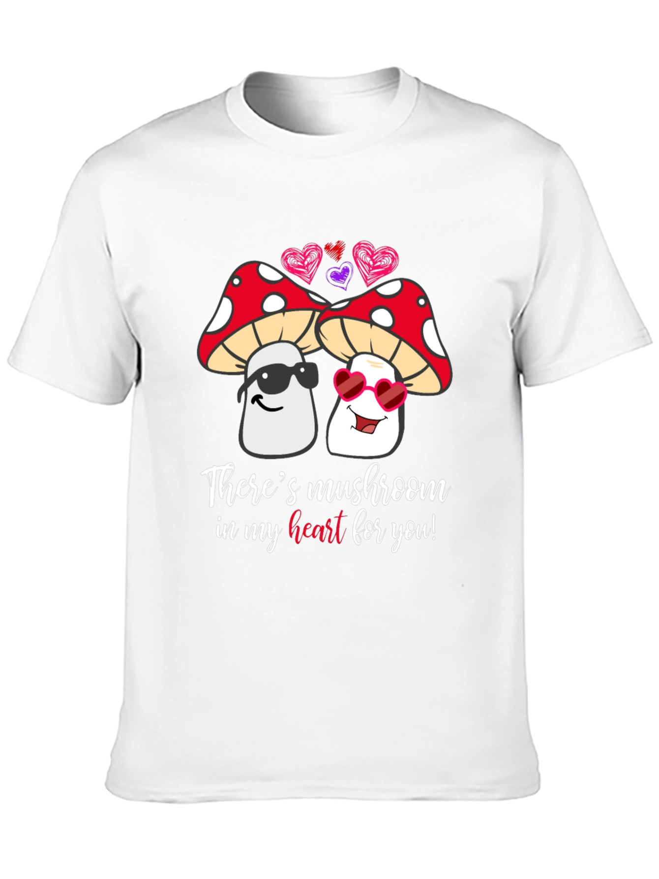 Mushroom Heart Valentine T-Shirt