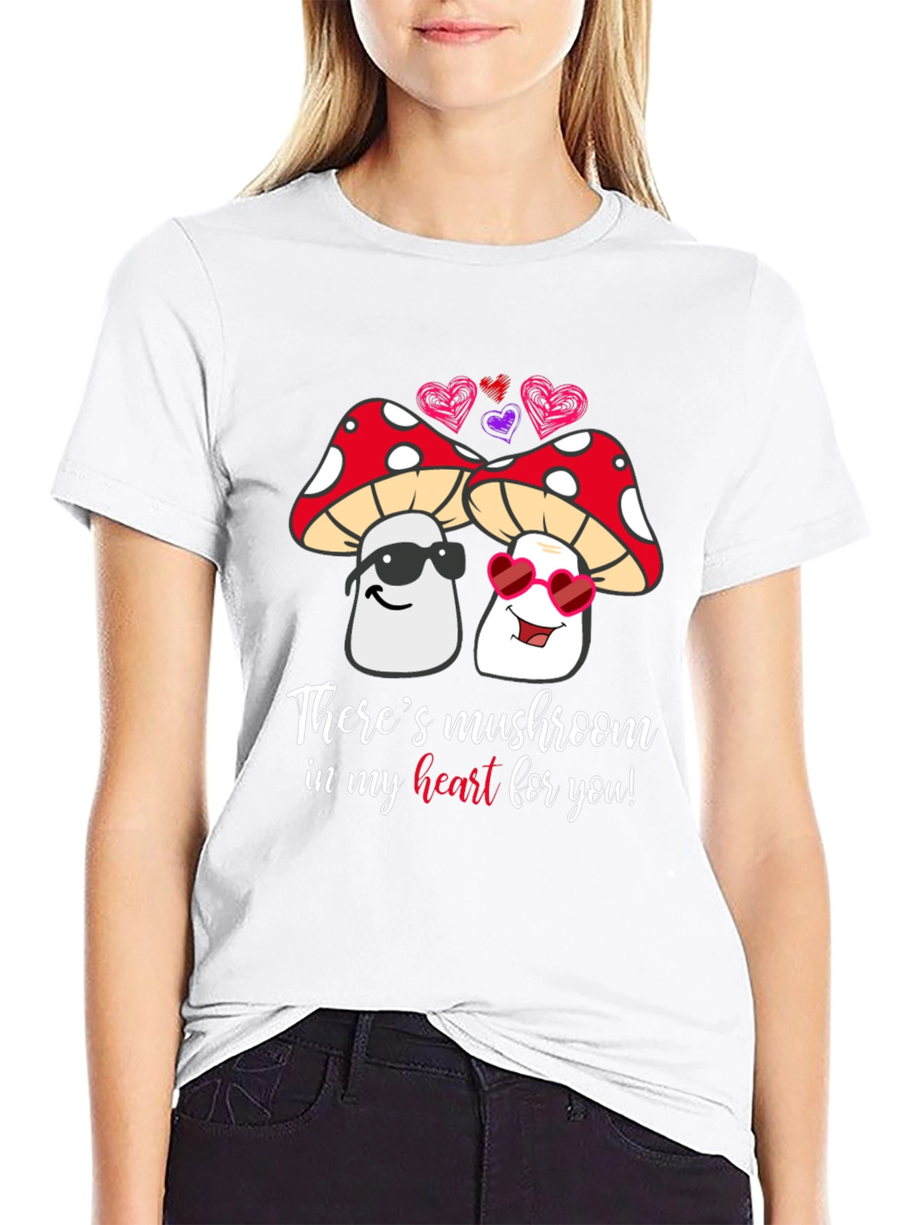 Mushroom Heart Valentine T-Shirt