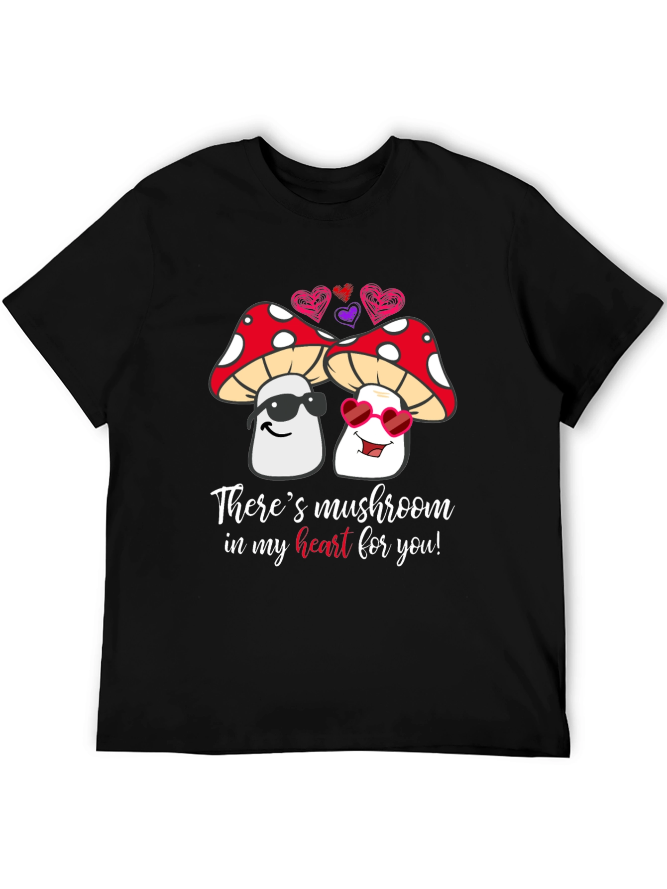 Mushroom Heart Valentine T-Shirt