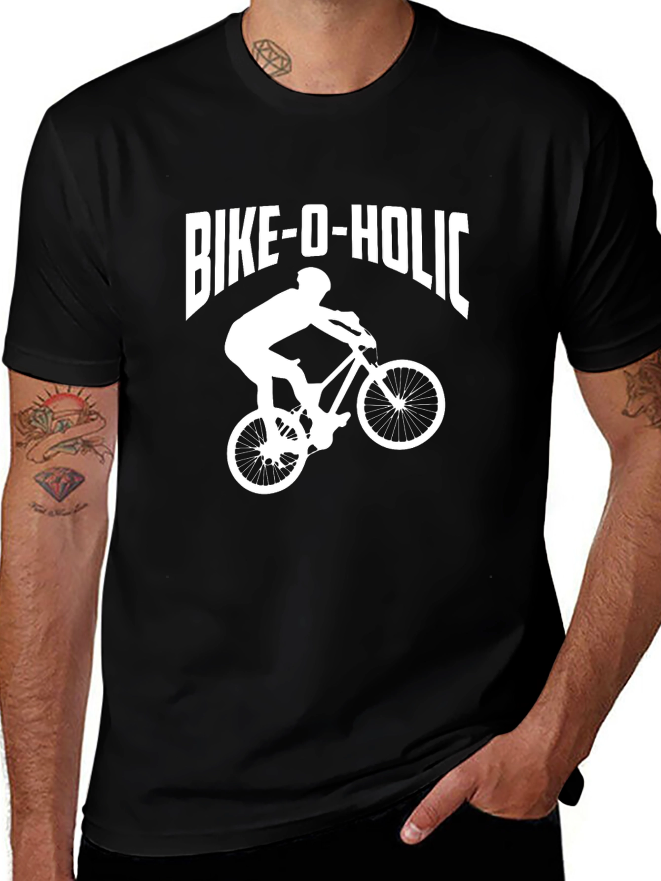 Bike-O-Holic Graphic T-Shirt - Cycling Fan Apparel