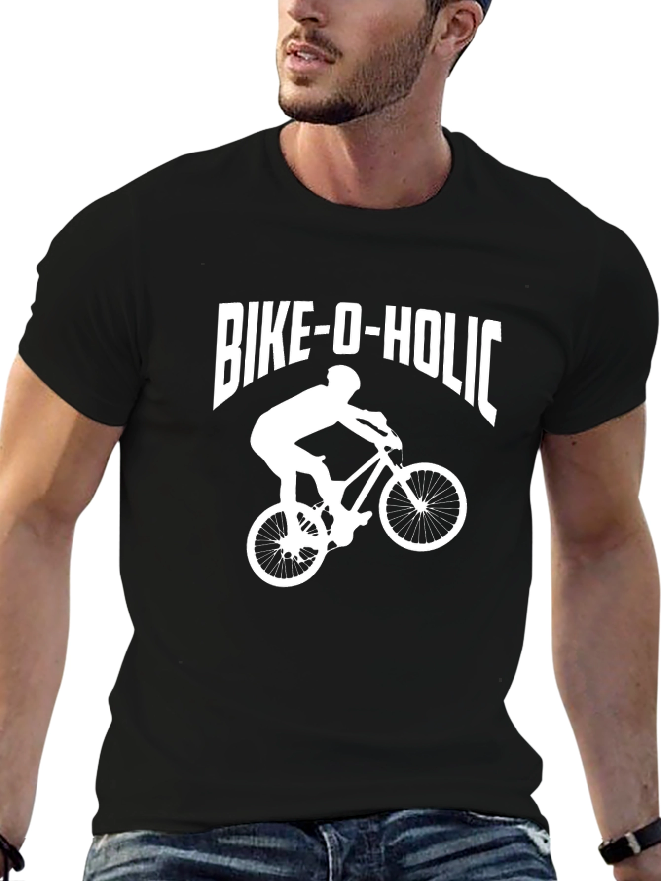 Bike-O-Holic Graphic T-Shirt - Cycling Fan Apparel