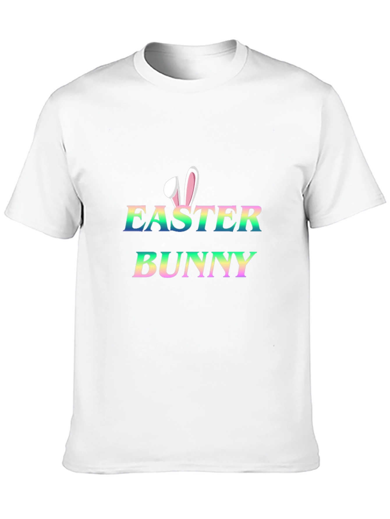 Easter Bunny Rainbow Graphic T-Shirt