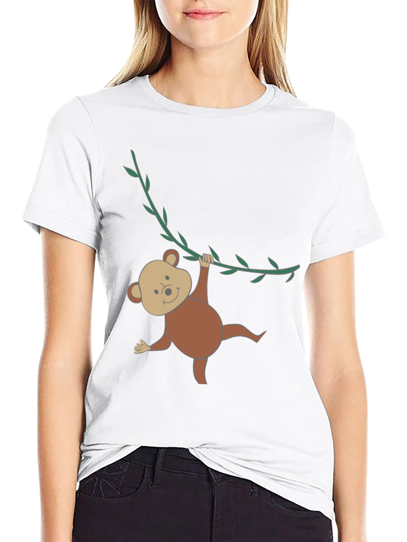 Monkeying Around Black T-Shirt