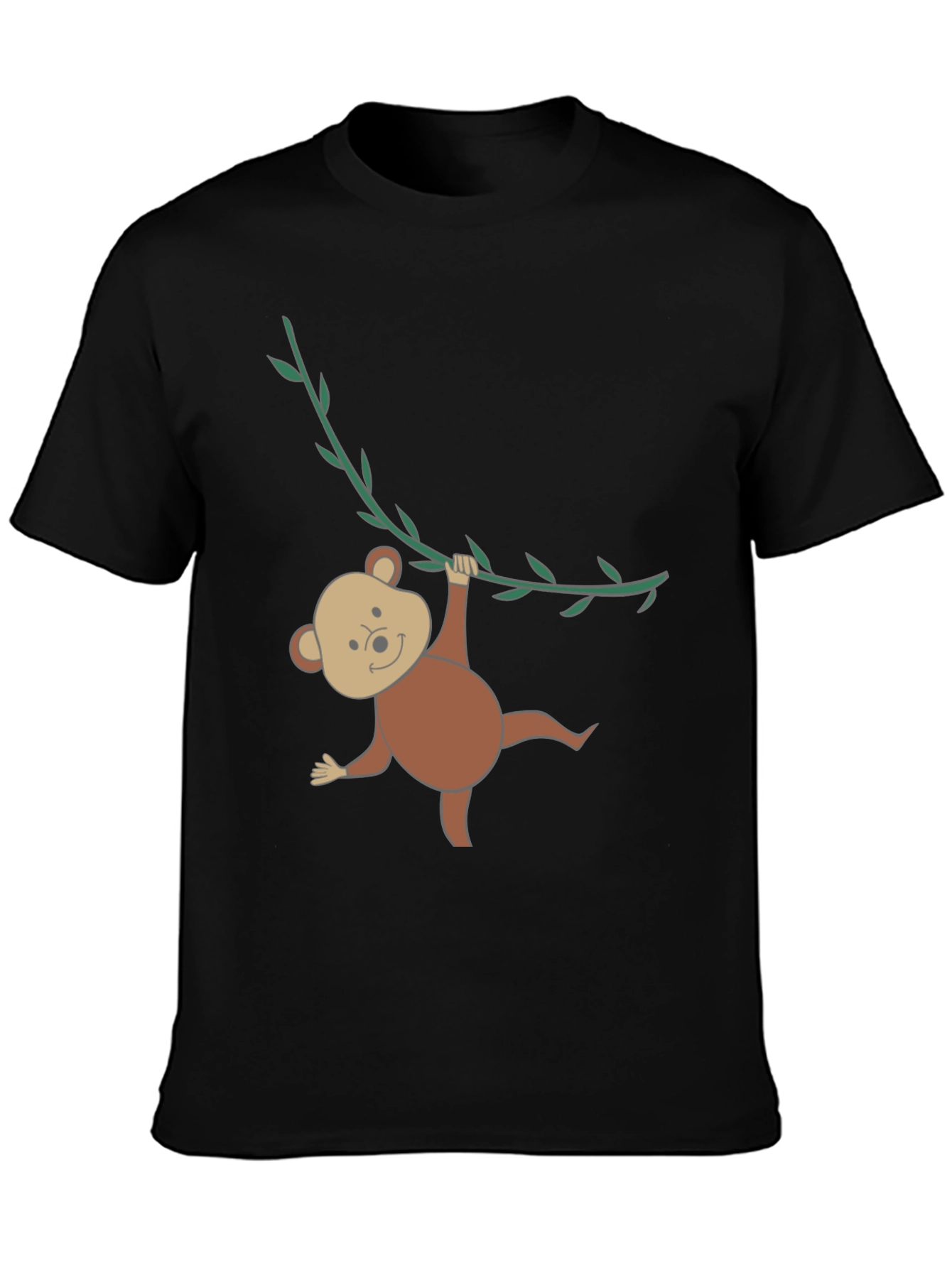 Monkeying Around Black T-Shirt