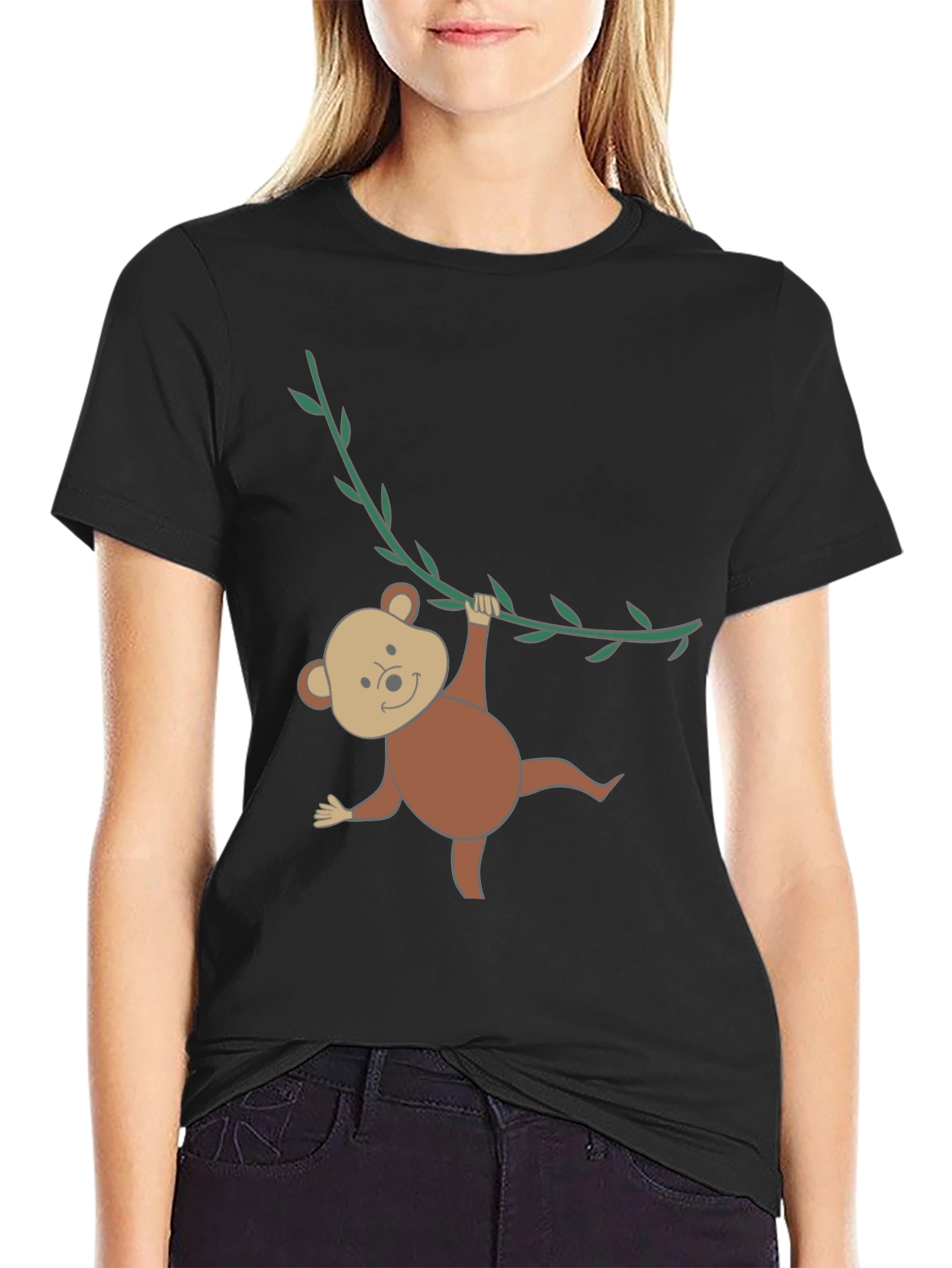 Monkeying Around Black T-Shirt