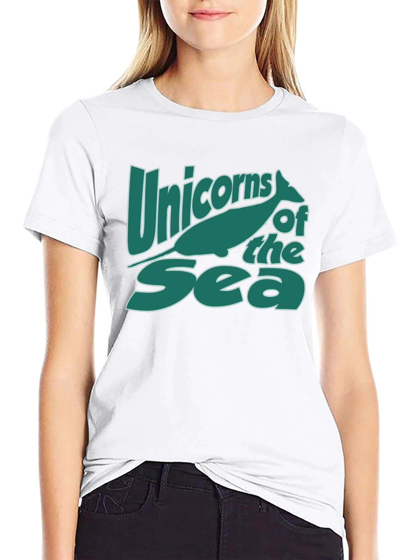 Unicorns of the Sea Black T-Shirt