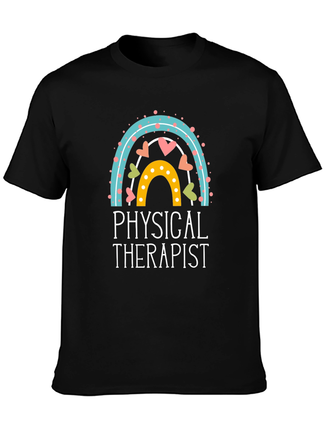 Physical Therapist Rainbow Graphic Tee