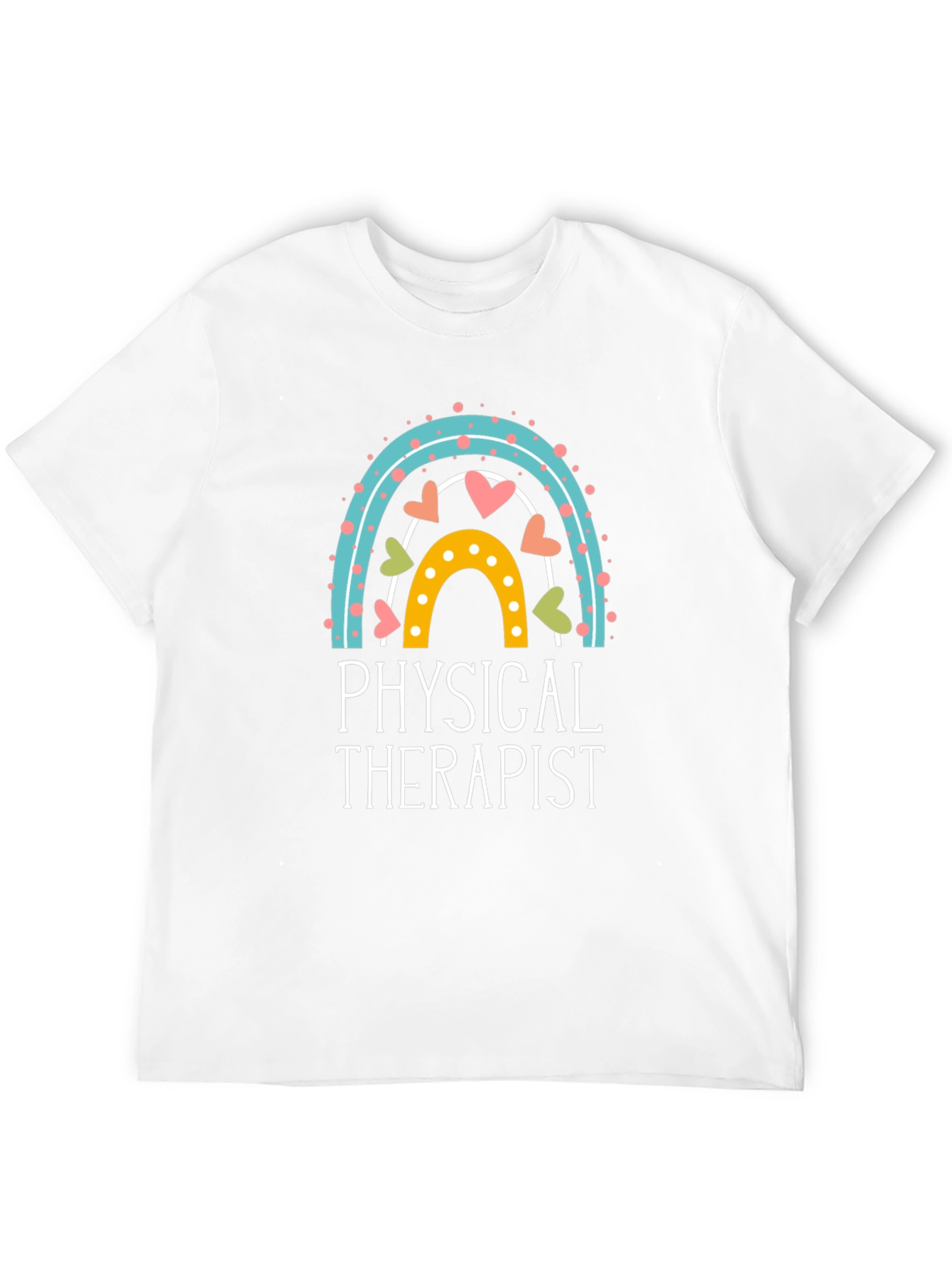 Physical Therapist Rainbow Graphic Tee