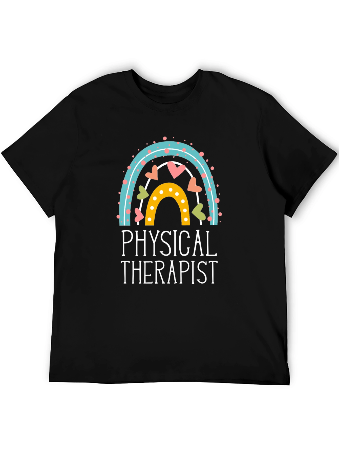 Physical Therapist Rainbow Graphic Tee