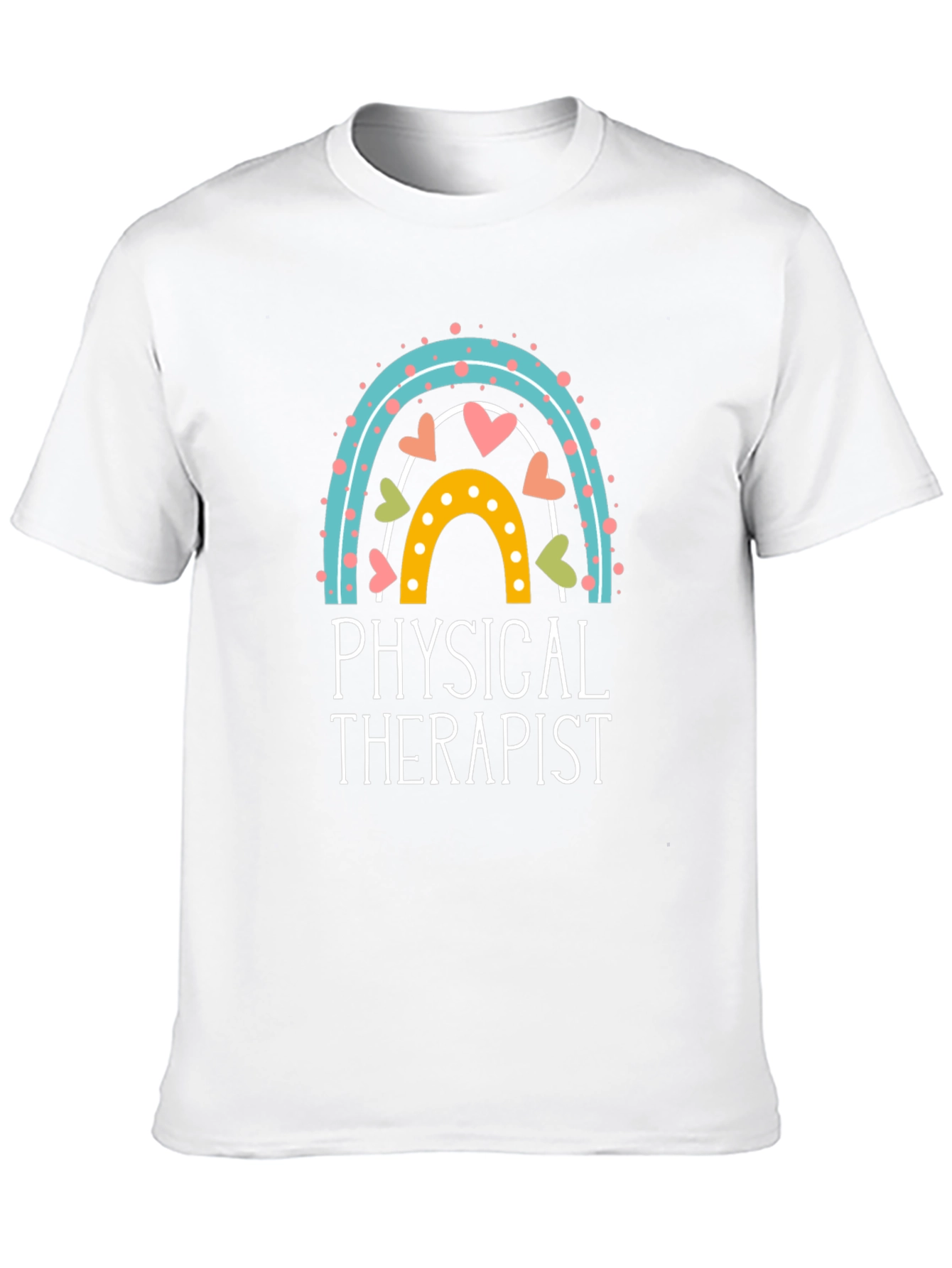 Physical Therapist Rainbow Graphic Tee