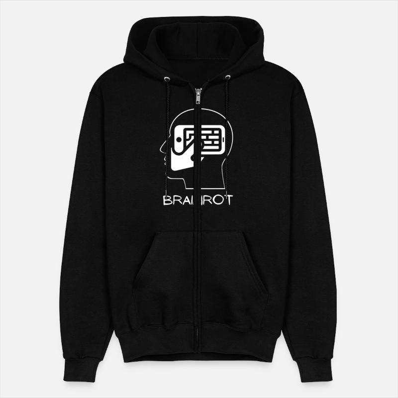 Funny Brainrot Phone Addiction Satire Graphic