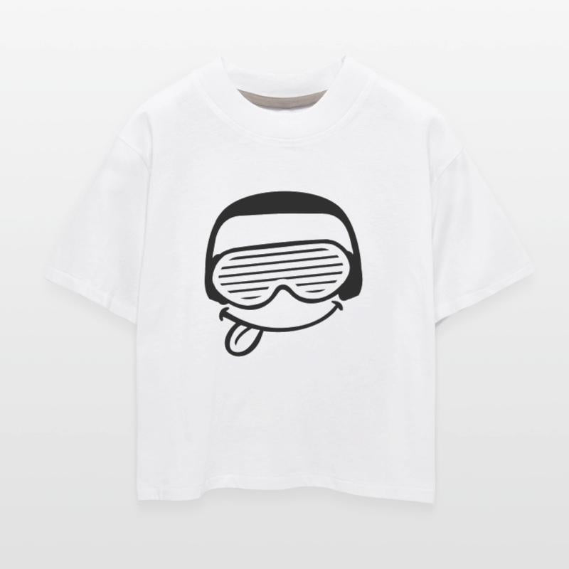 Funny DJ Face Sticks Out Tongue Party Music Club