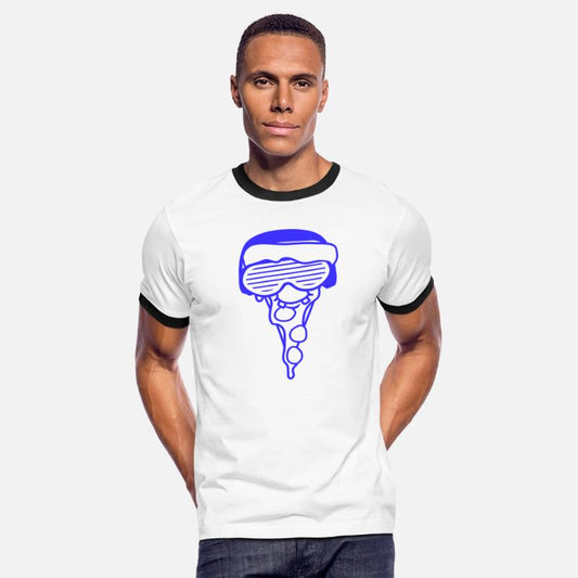 Funny DJ Salami Pizza Slice Fast Food Music Party