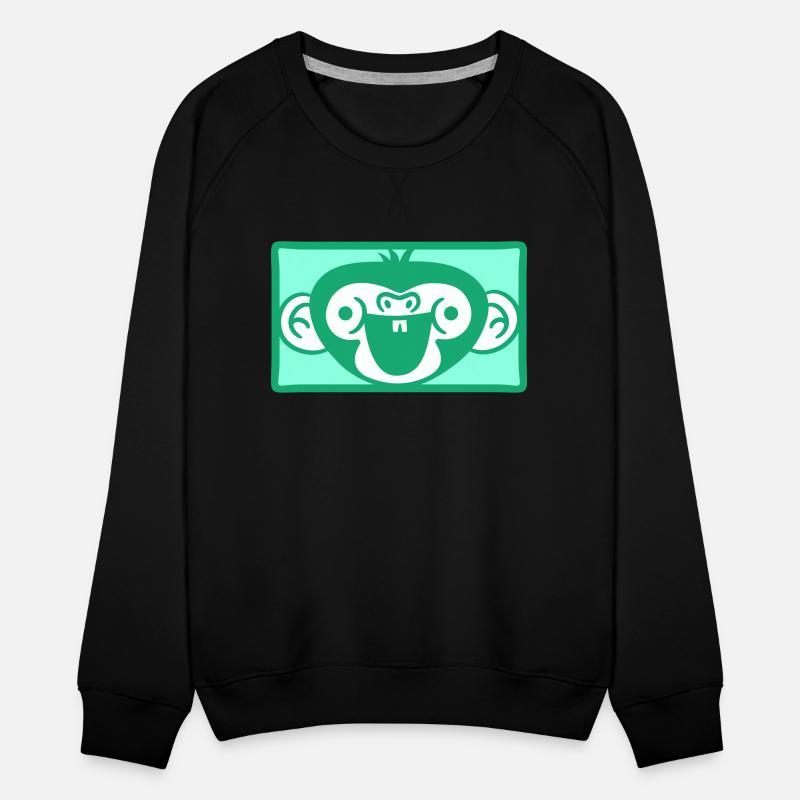 Funny Happy Monkey Head Laughing Face Rectangle