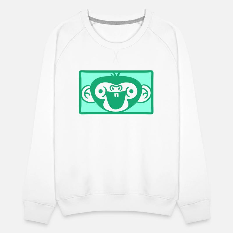 Funny Happy Monkey Head Laughing Face Rectangle