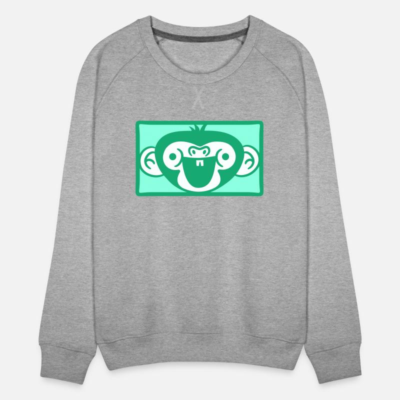 Funny Happy Monkey Head Laughing Face Rectangle