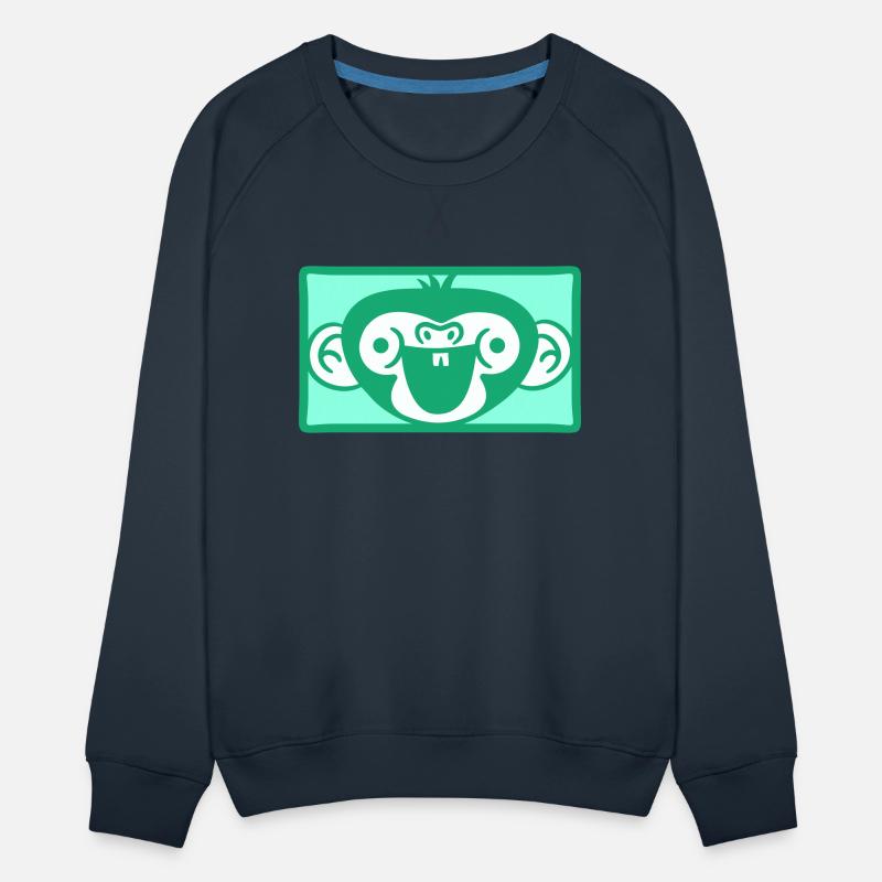 Funny Happy Monkey Head Laughing Face Rectangle