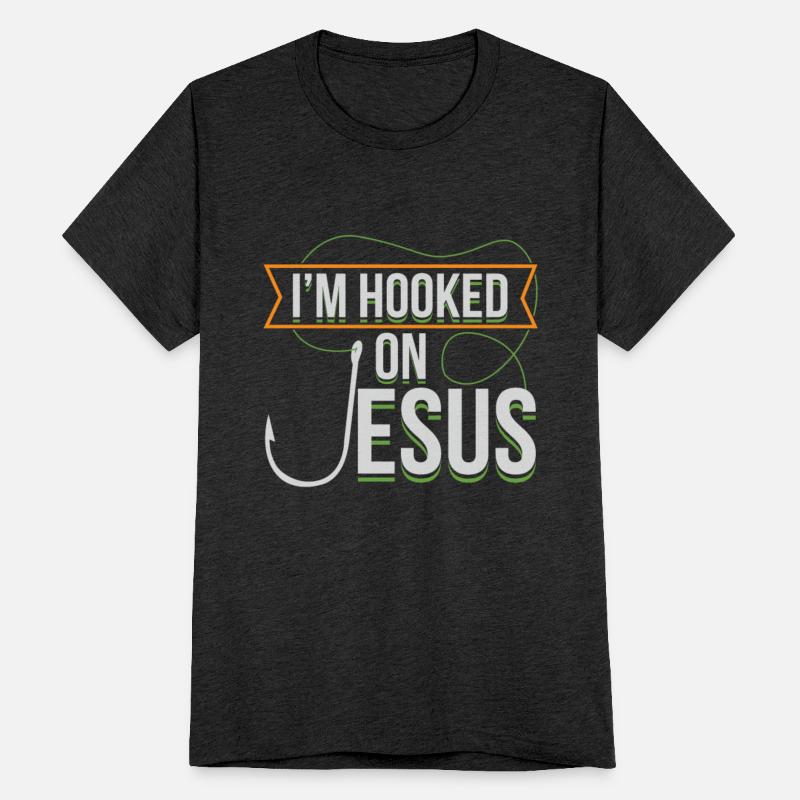 Funny Jesus I'm Hooked Quote Meme Chistian Gift