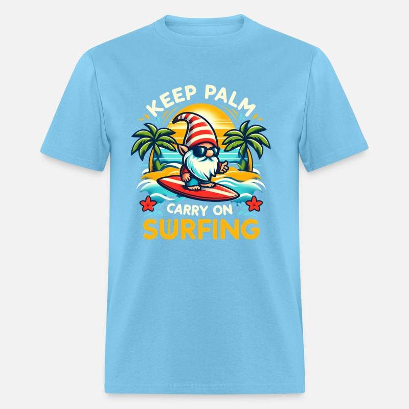 funny keep palm and carry on surfing genom