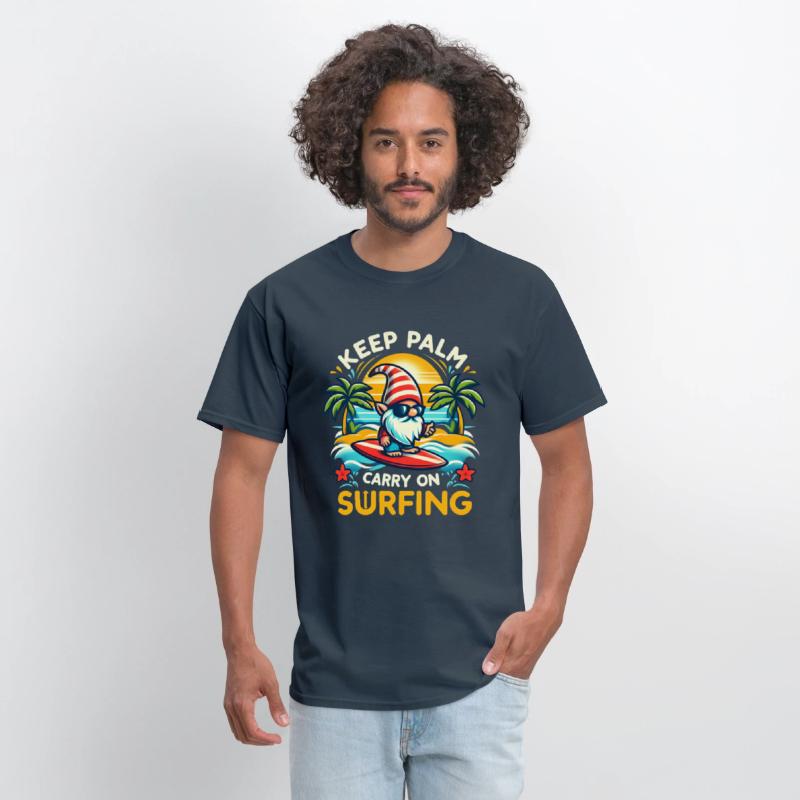 funny keep palm and carry on surfing genom