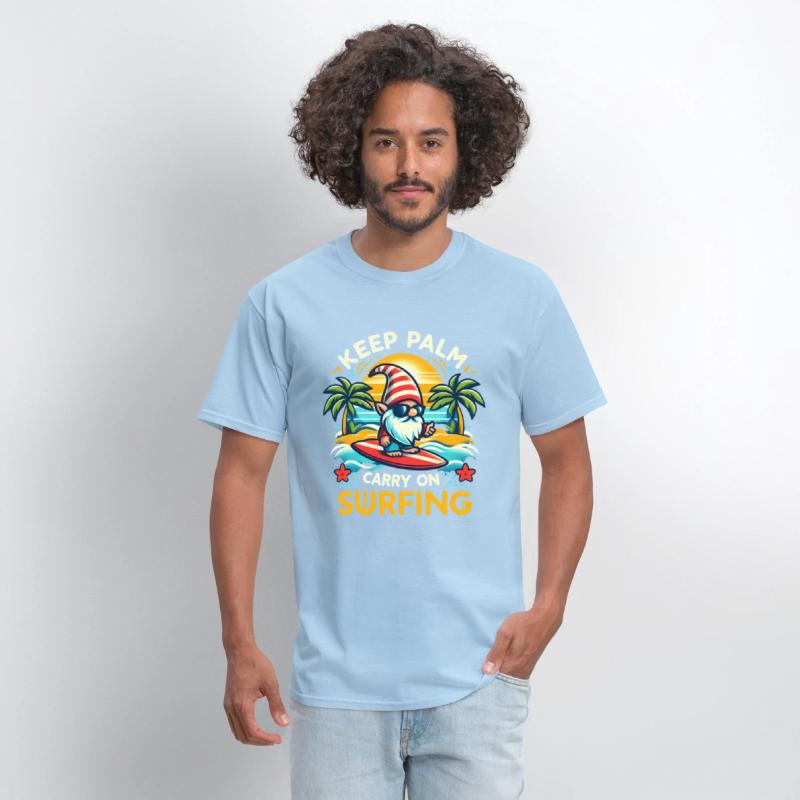 funny keep palm and carry on surfing genom