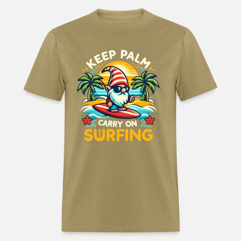 funny keep palm and carry on surfing genom