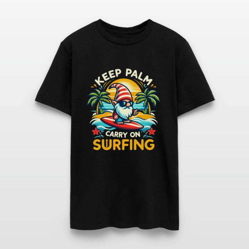 funny keep palm and carry on surfing genom