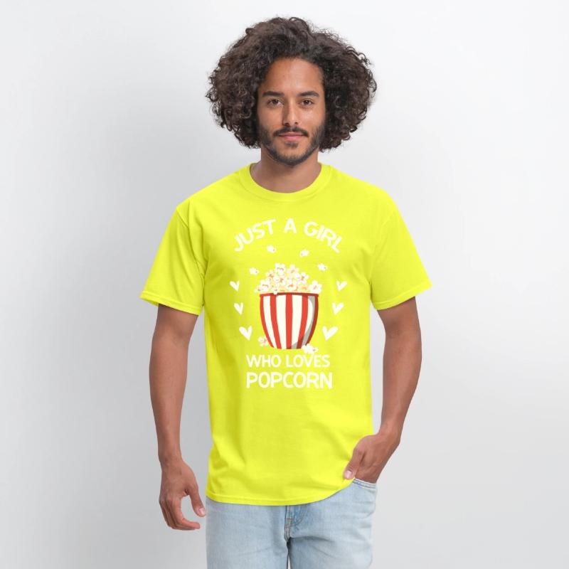 Funny Popcorn Art Girls Women Kids Popcorn