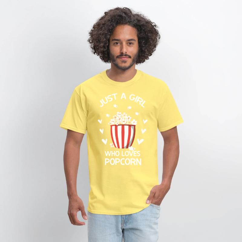 Funny Popcorn Art Girls Women Kids Popcorn