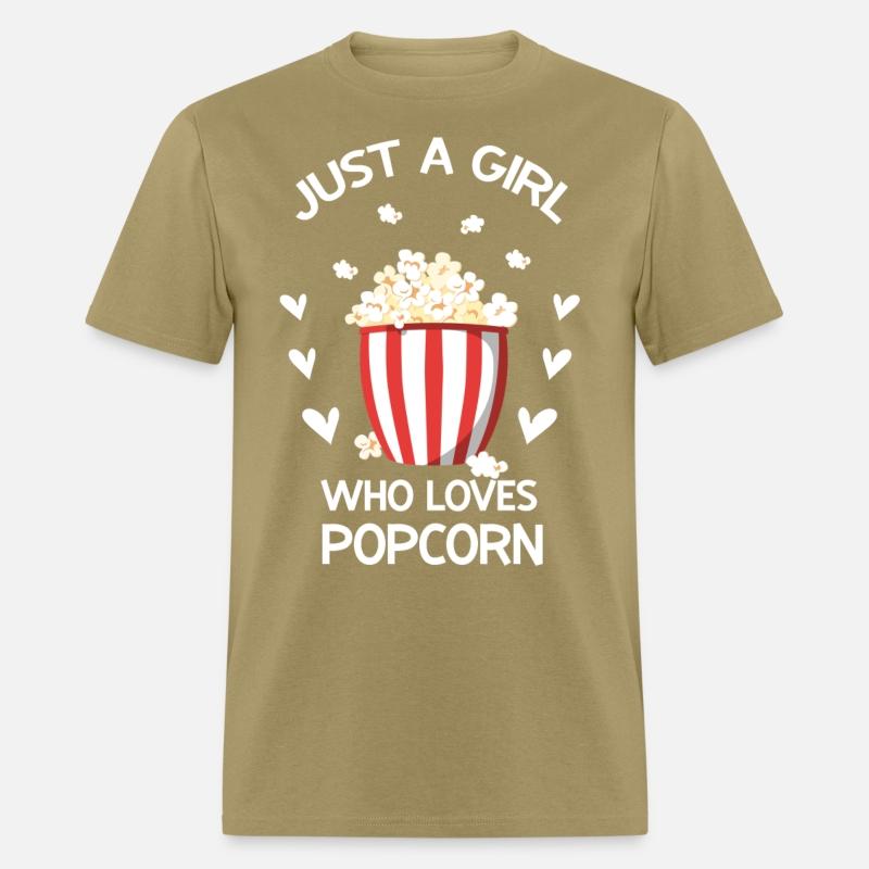 Funny Popcorn Art Girls Women Kids Popcorn
