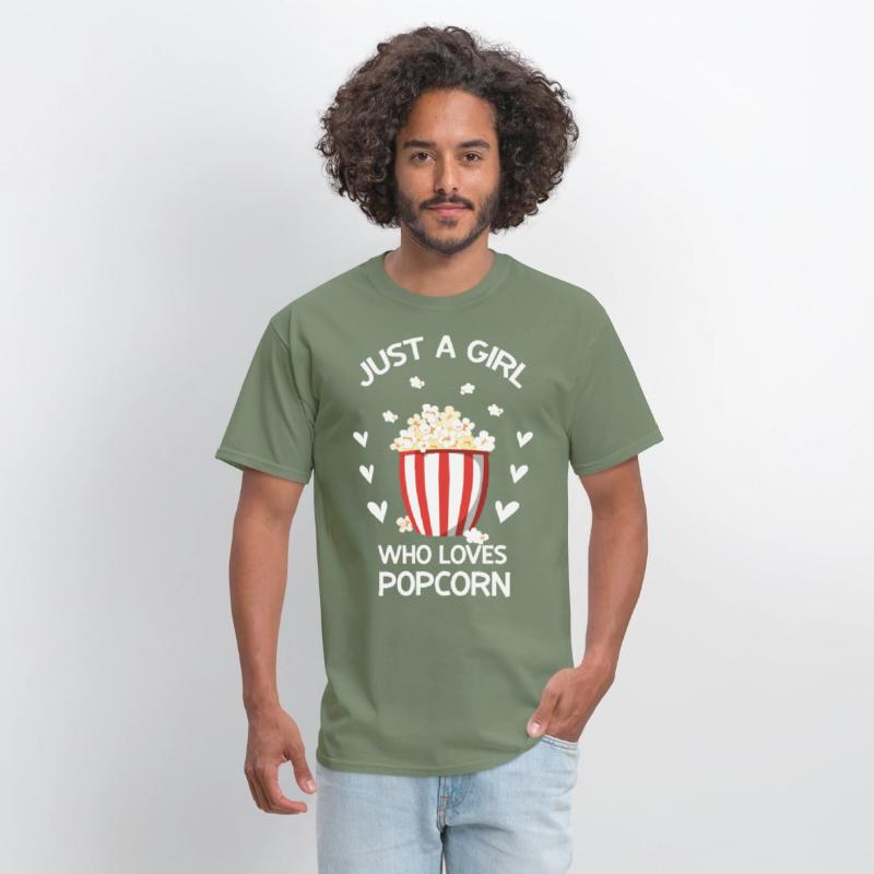 Funny Popcorn Art Girls Women Kids Popcorn