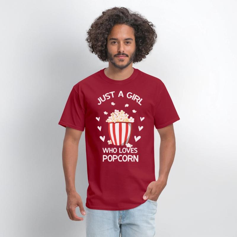 Funny Popcorn Art Girls Women Kids Popcorn