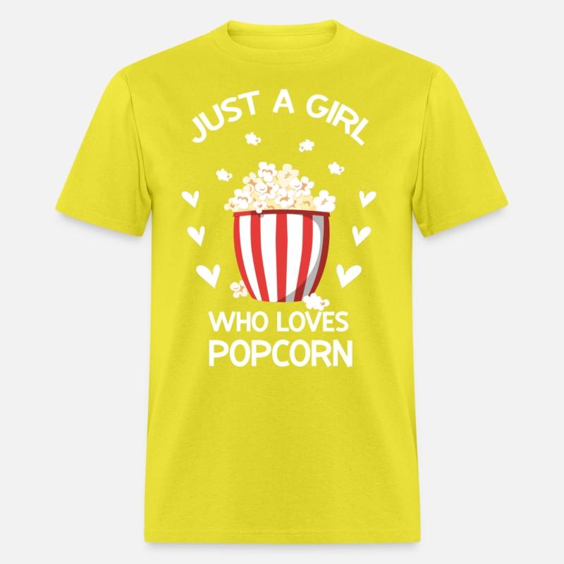 Funny Popcorn Art Girls Women Kids Popcorn