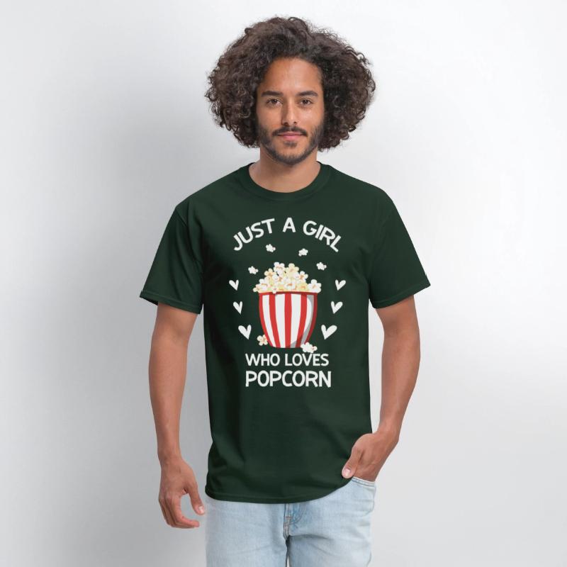 Funny Popcorn Art Girls Women Kids Popcorn