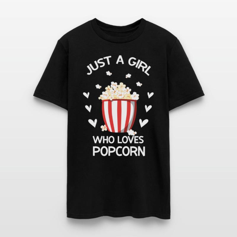 Funny Popcorn Art Girls Women Kids Popcorn