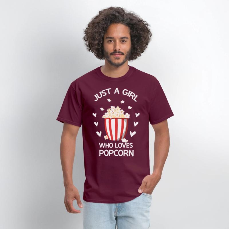 Funny Popcorn Art Girls Women Kids Popcorn
