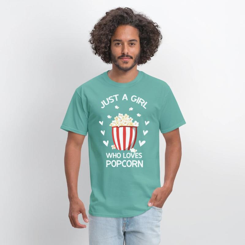 Funny Popcorn Art Girls Women Kids Popcorn