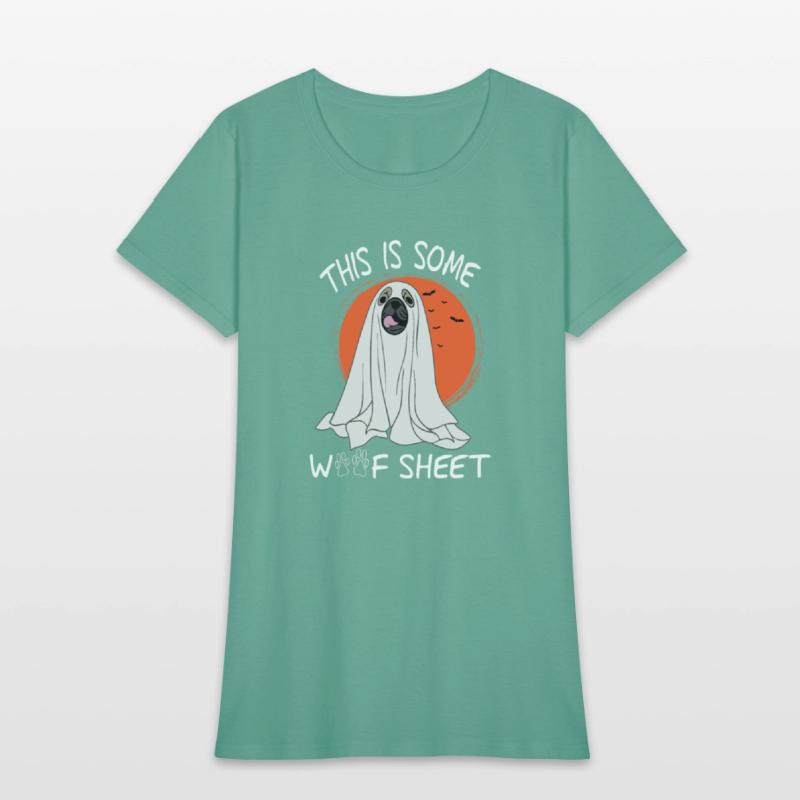 funny saying Dog Ghost Halloween qoute