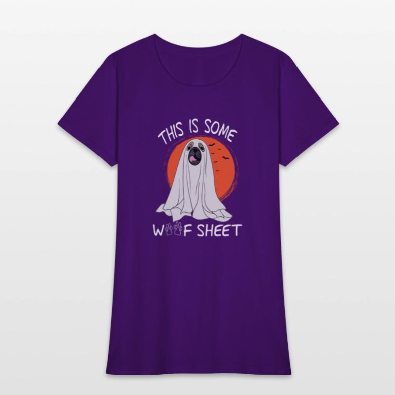 funny saying Dog Ghost Halloween qoute