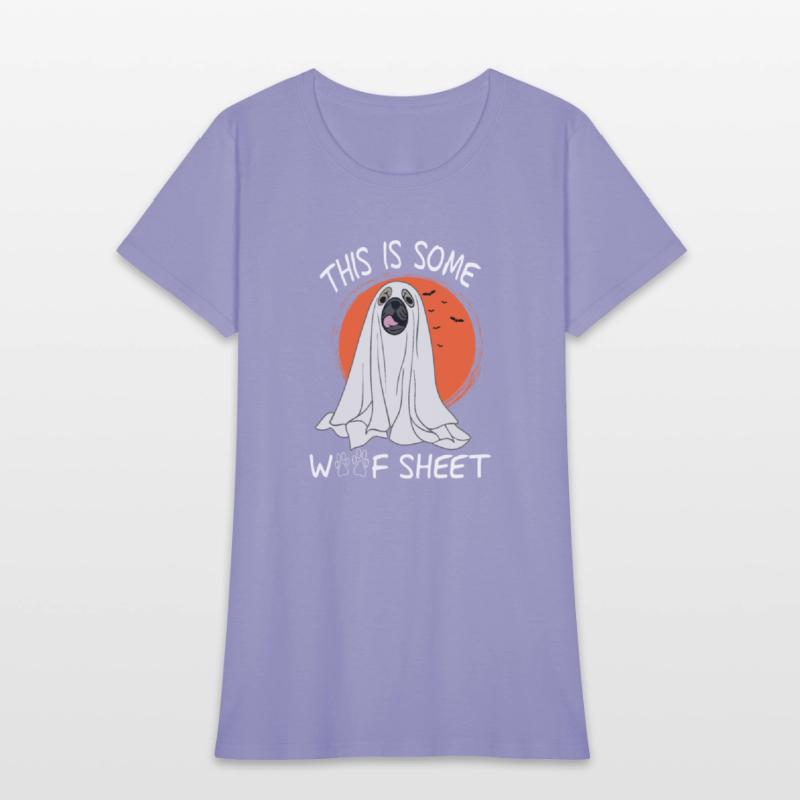 funny saying Dog Ghost Halloween qoute