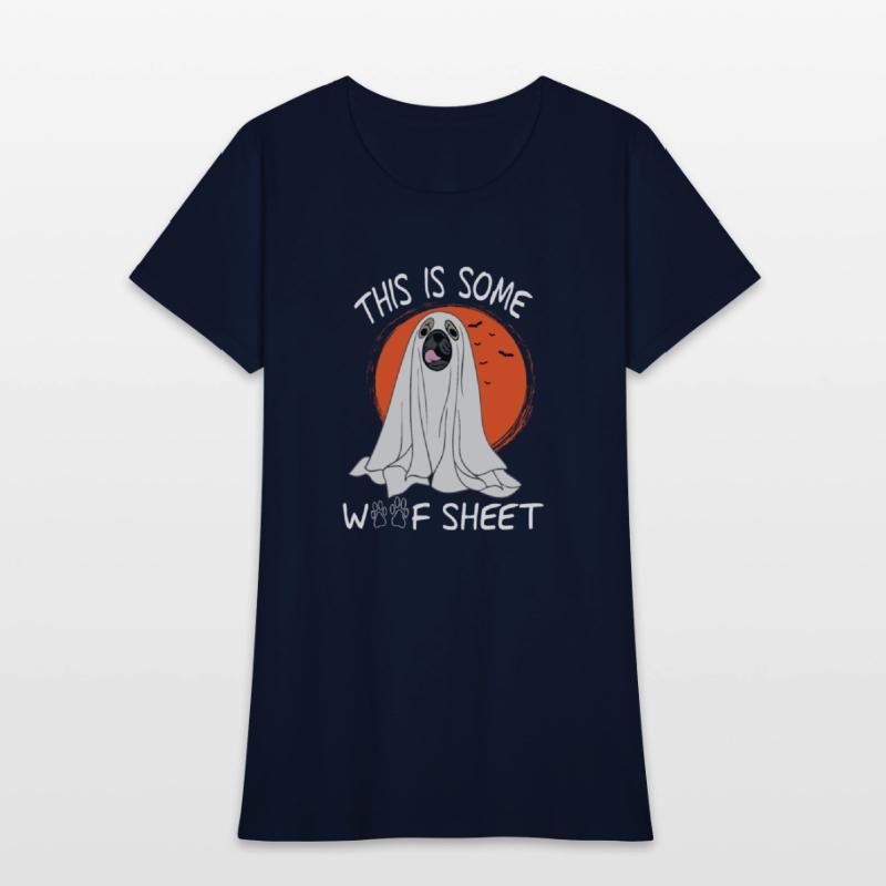 funny saying Dog Ghost Halloween qoute