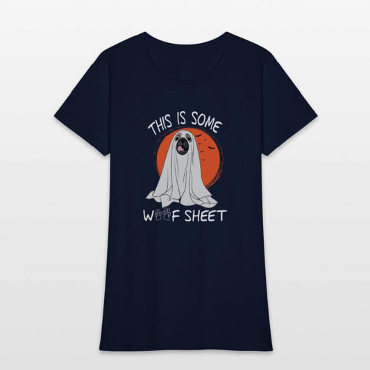 funny saying Dog Ghost Halloween qoute