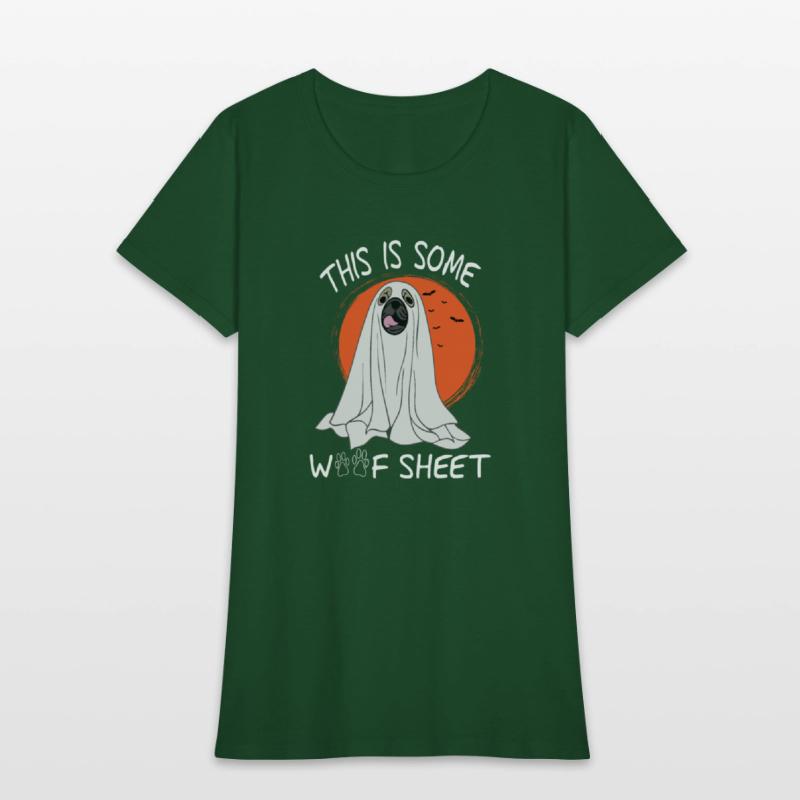 funny saying Dog Ghost Halloween qoute