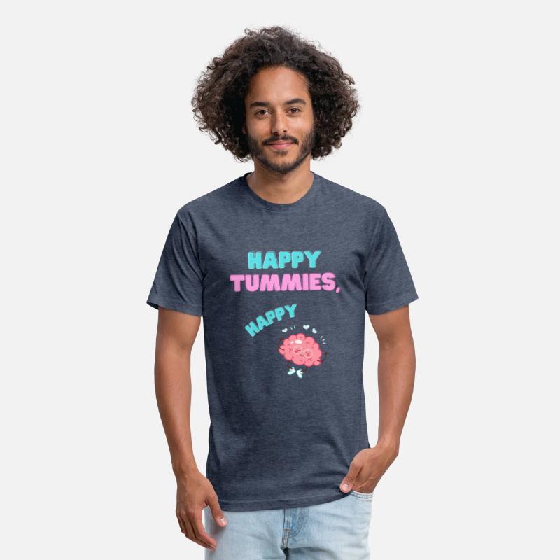 FUNNY SAYING HAPPY TUMMIES HAPPY BRAIN