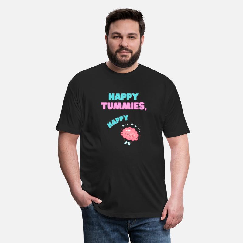 FUNNY SAYING HAPPY TUMMIES HAPPY BRAIN