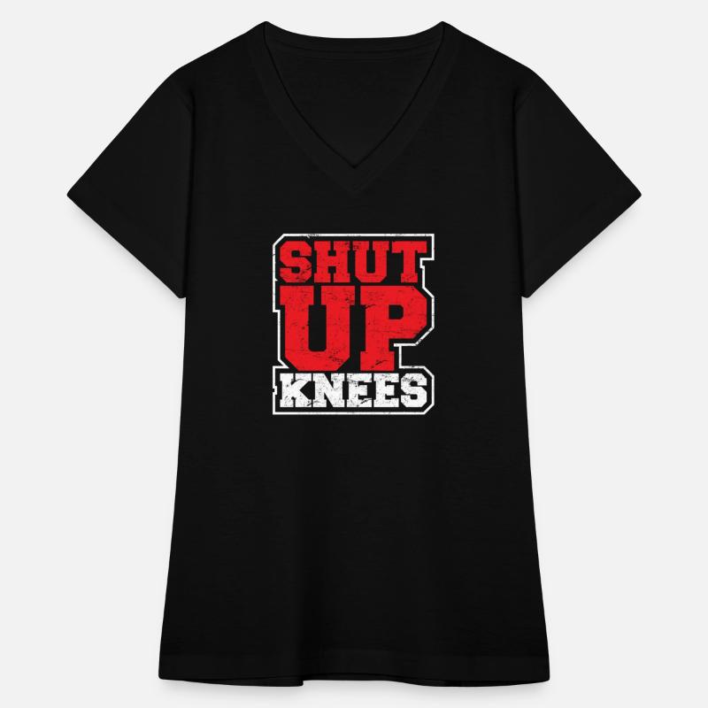 Funny Shut Up Knees Gym Workout Running Training L